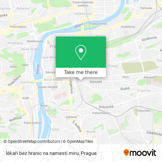 lékaři bez hranic na namesti miru map