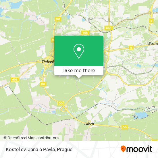 Kostel sv. Jana a Pavla map