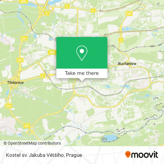 Kostel sv. Jakuba Většího map