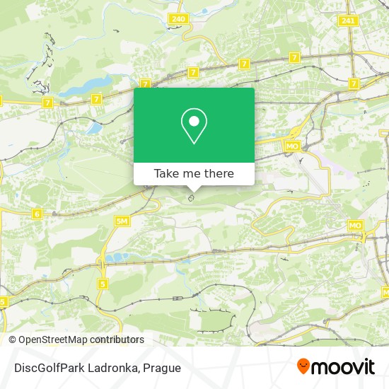 Карта DiscGolfPark Ladronka