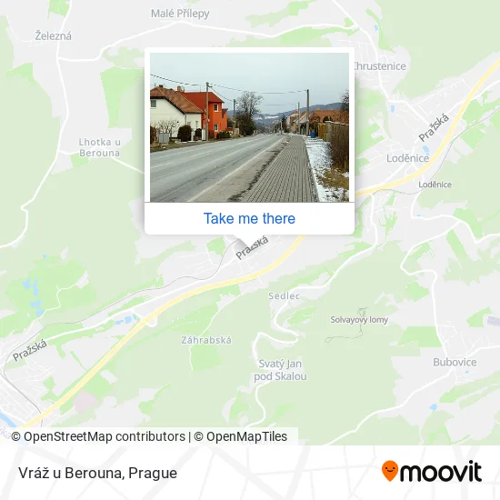 Карта Vráž u Berouna