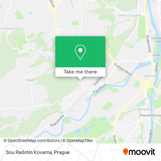 Sou Radotin Kovarna map