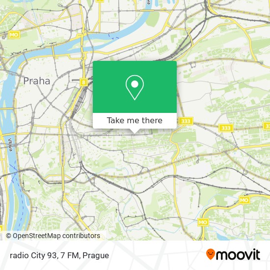 radio City 93, 7 FM map