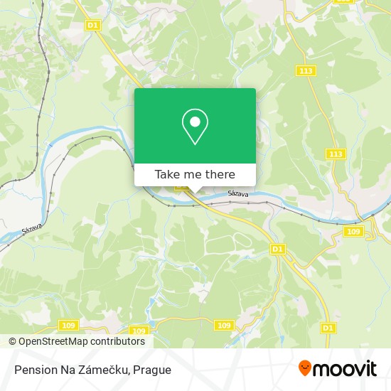 Pension Na Zámečku map