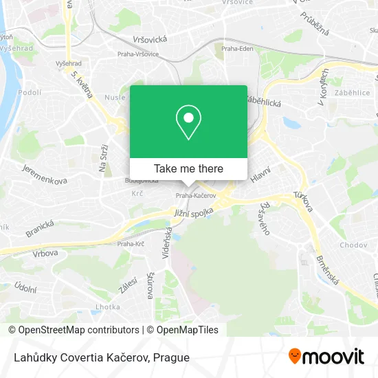 Lahůdky Covertia Kačerov map