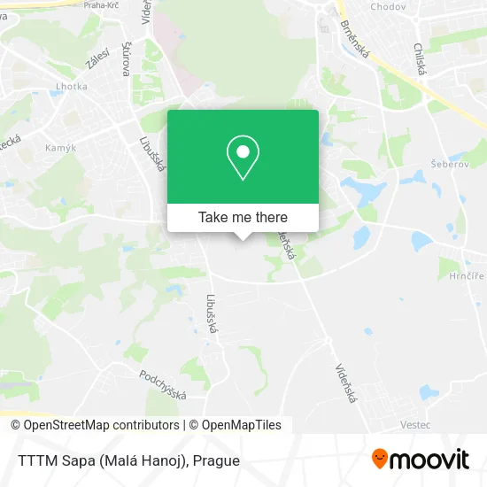 Карта TTTM Sapa (Malá Hanoj)