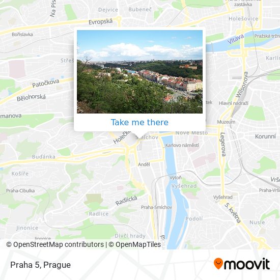 Praha 5 map