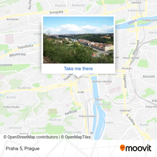 Praha 5 map