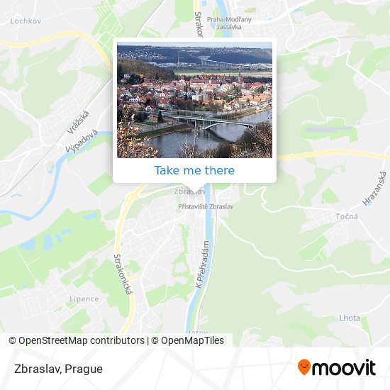 Zbraslav map