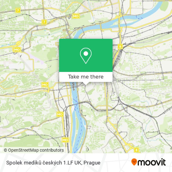 Spolek mediků českých 1.LF UK map