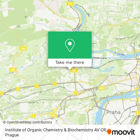 Карта Institute of Organic Chemistry & Biochemistry AV CR