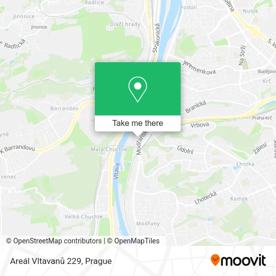 Карта Areál Vltavanů 229
