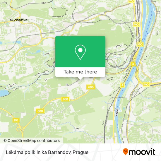 Lékárna poliklinika Barrandov map