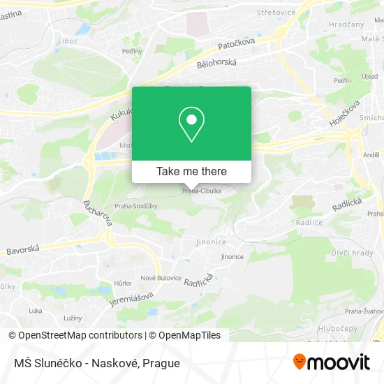 Карта MŠ Slunéčko - Naskové