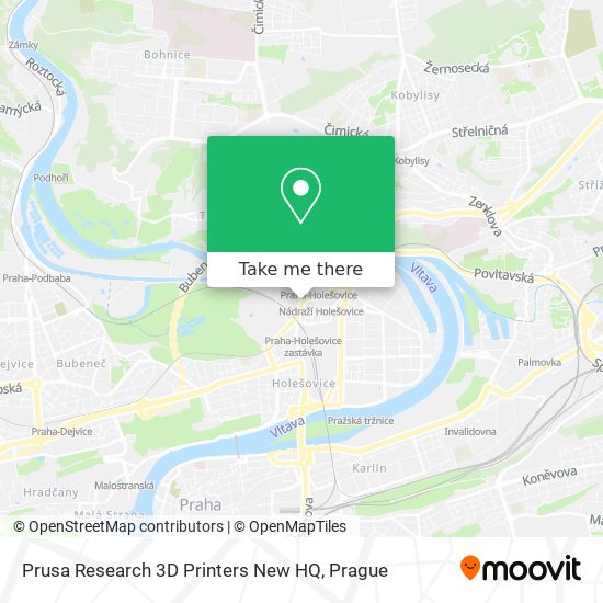 Prusa Research 3D Printers New HQ map