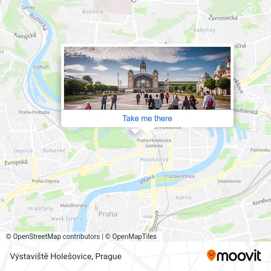 Výstaviště Holešovice map