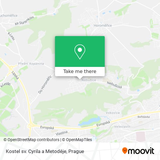 Kostel sv. Cyrila a Metoděje map