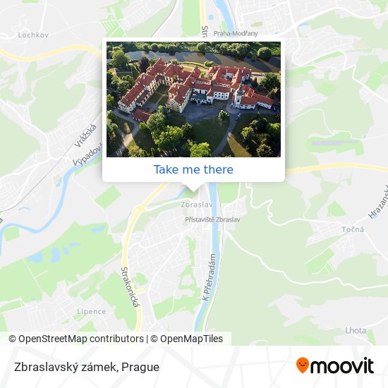 Zbraslavský zámek map