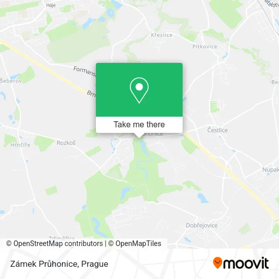 Карта Zámek Průhonice