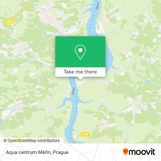 Aqua centrum Měřín map