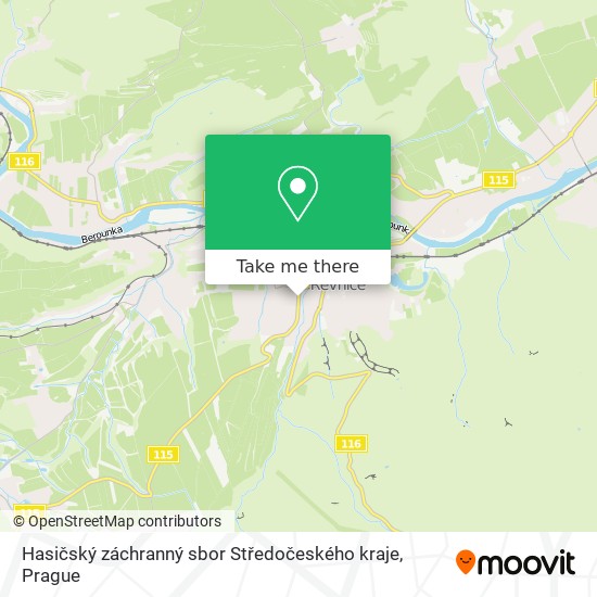 Hasičský záchranný sbor Středočeského kraje map