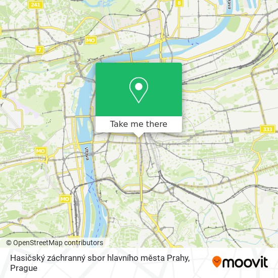 Карта Hasičský záchranný sbor hlavního města Prahy