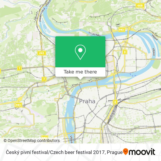 Карта Český pivní festival / Czech beer festival 2017