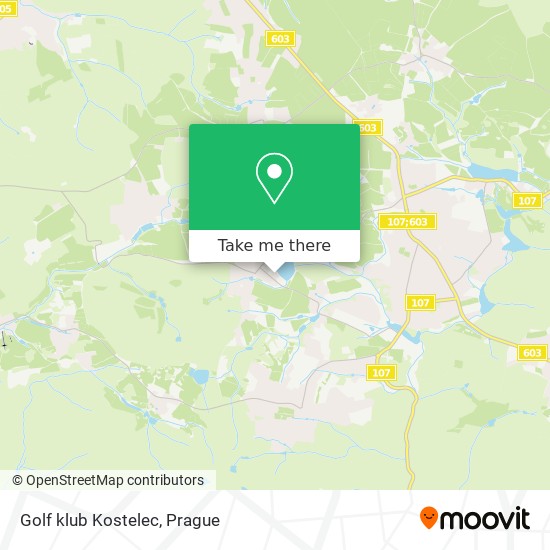 Golf klub Kostelec map