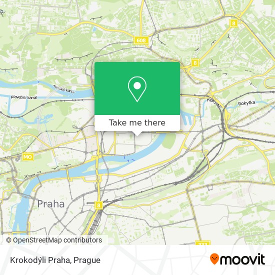 Krokodýli Praha map