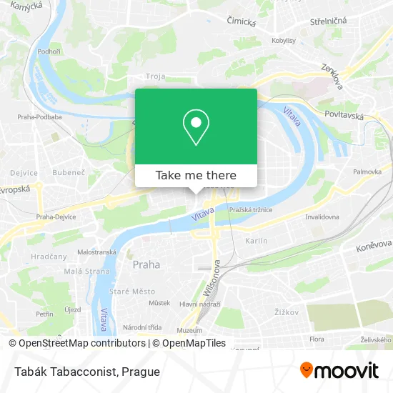 Карта Tabák Tabacconist