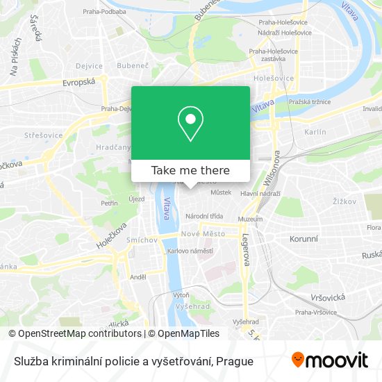 Služba kriminální policie a vyšetřování map