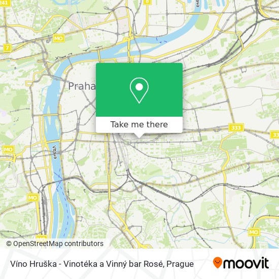 Víno Hruška - Vinotéka a Vinný bar Rosé map