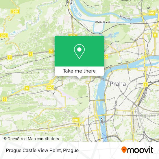 Prague Castle View Point map