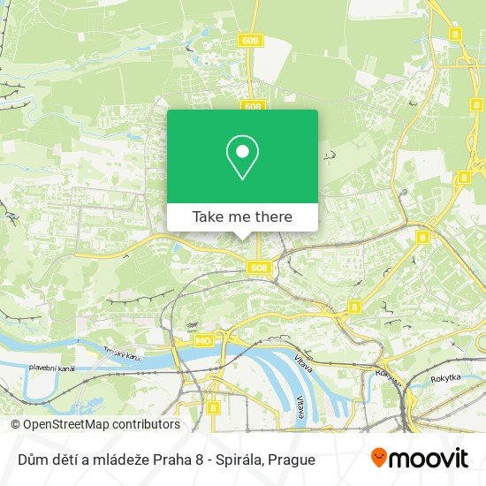 Dům dětí a mládeže Praha 8 - Spirála map