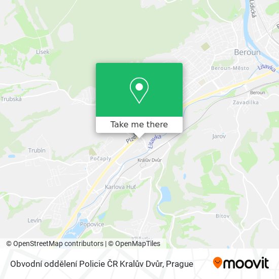 Obvodní oddělení Policie ČR Kralův Dvůr map