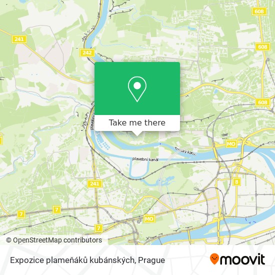 Expozice plameňáků kubánských map