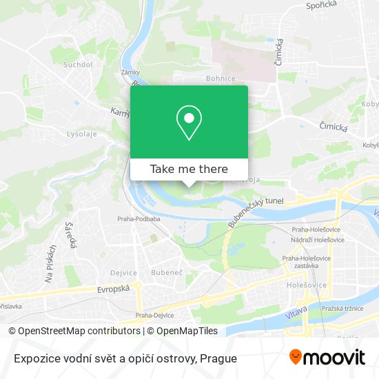 Expozice vodní svět a opičí ostrovy map