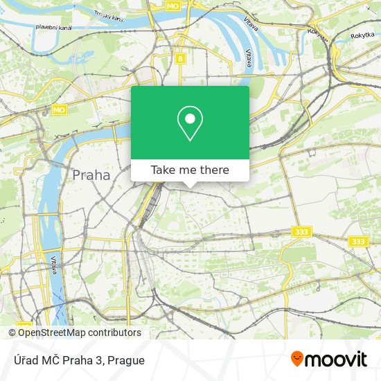 Карта Úřad MČ Praha 3
