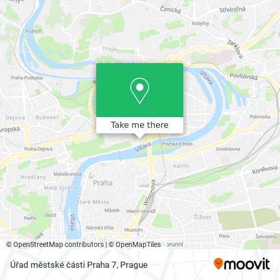 Úřad městské části Praha 7 map
