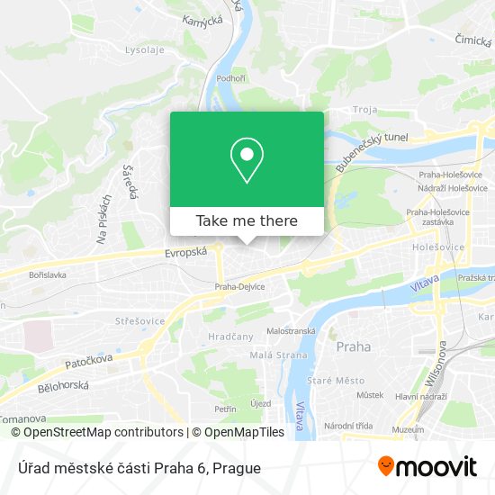 Úřad městské části Praha 6 map