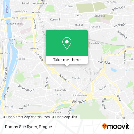 Domov Sue Ryder map