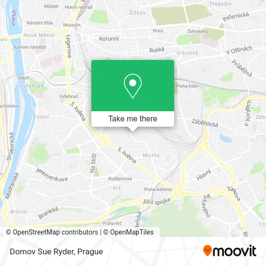 Карта Domov Sue Ryder