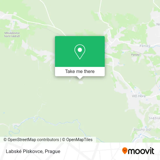 Labské Pískovce map