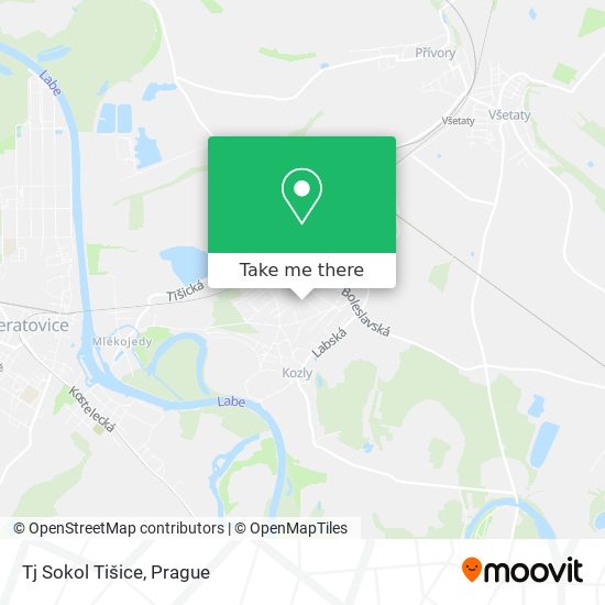 Tj Sokol Tišice map