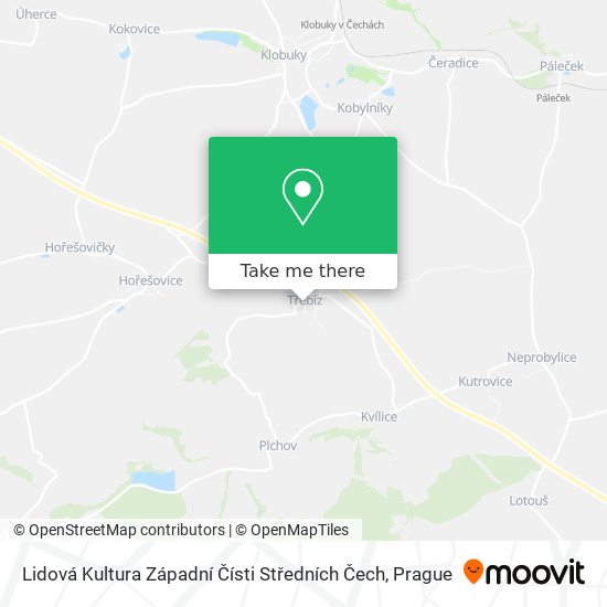 Lidová Kultura Západní Čísti Středních Čech map