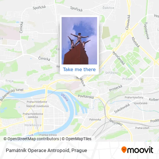 Карта Památník Operace Antropoid