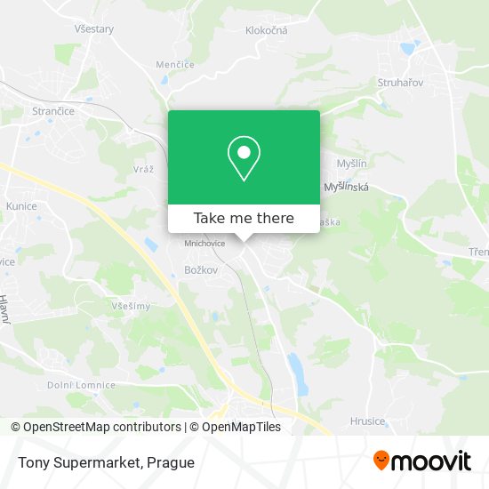 Tony Supermarket map