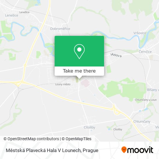 Městská Plavecká Hala V Lounech map