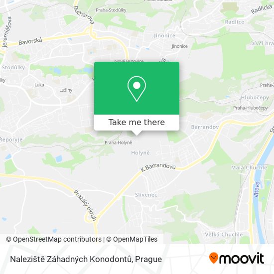 Naleziště Záhadných Konodontů map