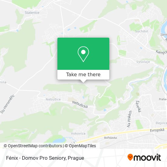 Fénix - Domov Pro Seniory map